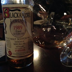 JR Blackadder Macallan 1989