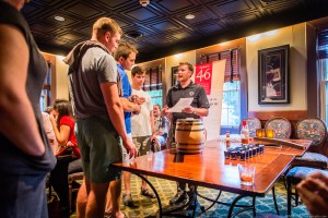 Ryan Miles of Maker's Mark introducing people to the event.